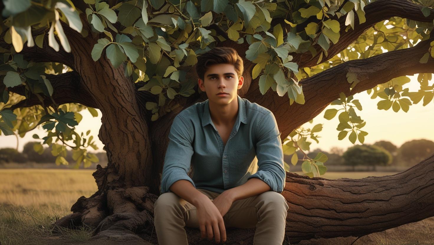 Modern Nathanael under the fig tree